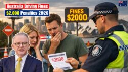 Australia Driving Fines Shock as New Penalties Reach $2,000 for Common Mistakes in 2026
