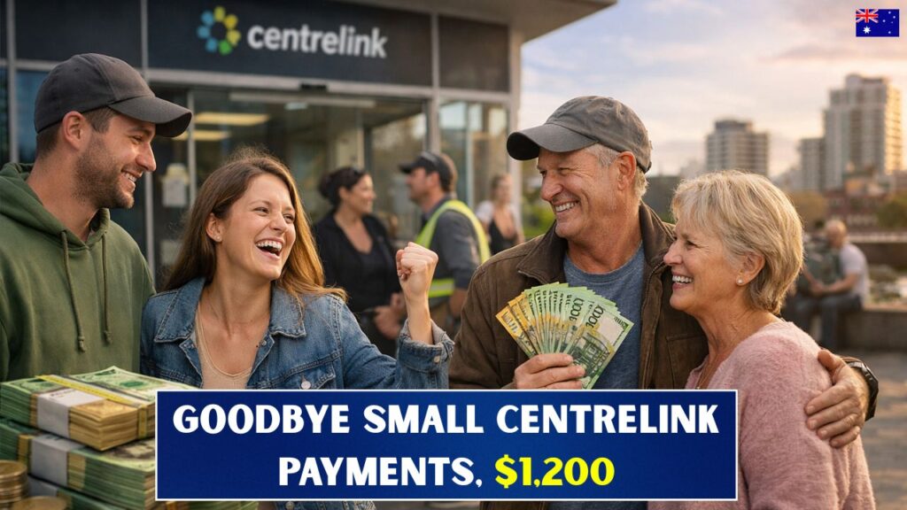 Goodbye Small Centrelink Payments, $1,200